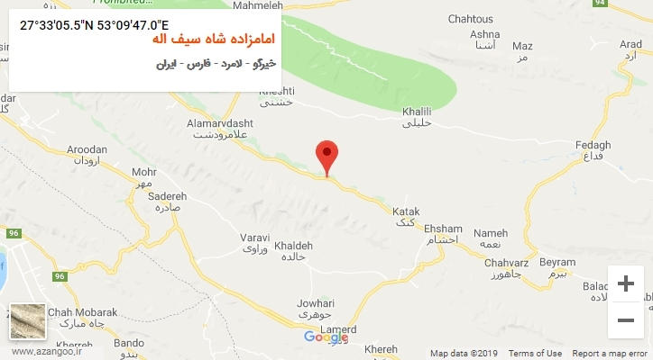 روستای امامزاده شاه سیف اله بر روی نقشه