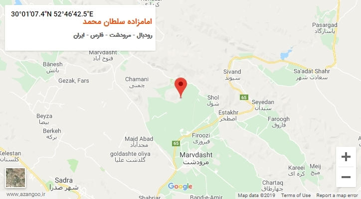روستای امامزاده سلطان محمد بر روی نقشه