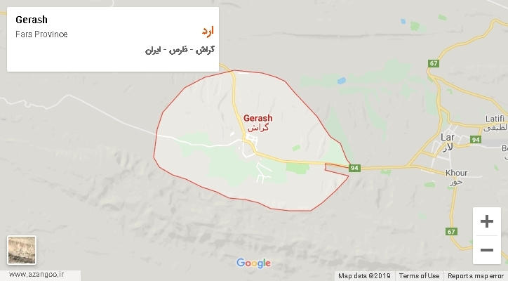 دهستان ارد بر روی نقشه