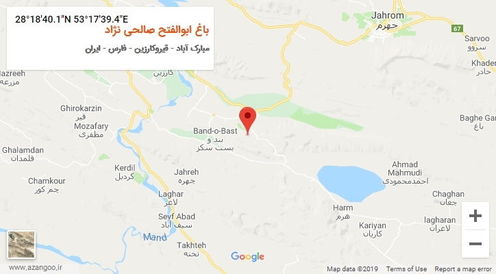 روستای باغ ابوالفتح صالحی نژاد بر روی نقشه
