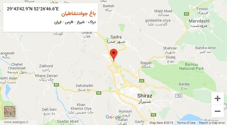 روستای باغ جوادنشاطیان بر روی نقشه