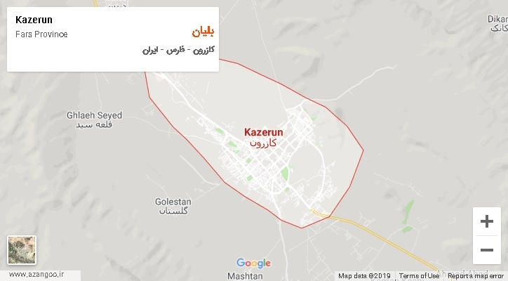 دهستان بلیان بر روی نقشه