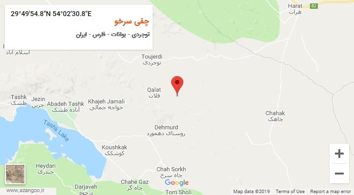 روستای چقی سرخو بر روی نقشه