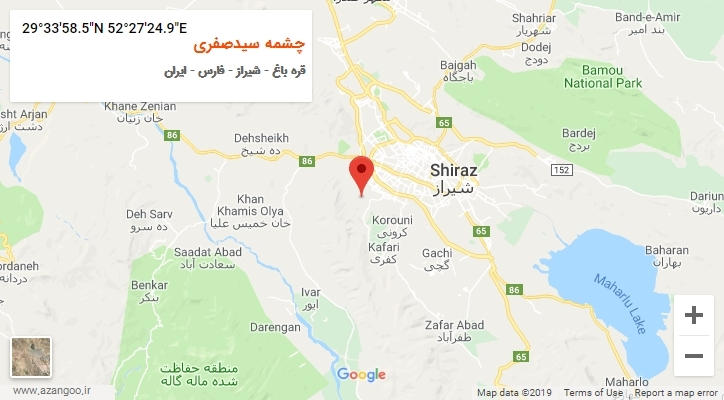 روستای چشمه سیدصفری بر روی نقشه