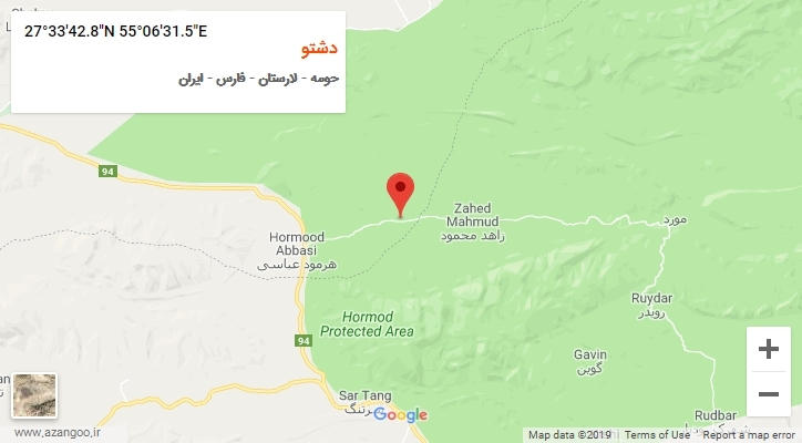 روستای دشتو بر روی نقشه