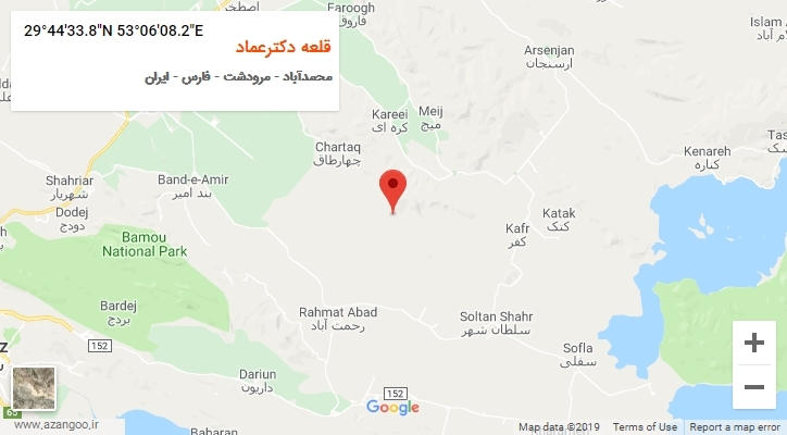 روستای قلعه دکترعماد بر روی نقشه