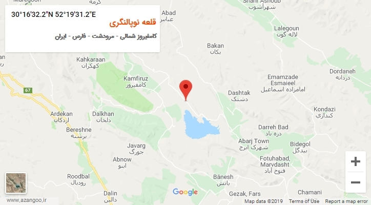 روستای قلعه نوپالنگری بر روی نقشه
