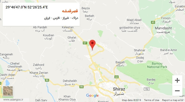 روستای قصرقمشه بر روی نقشه