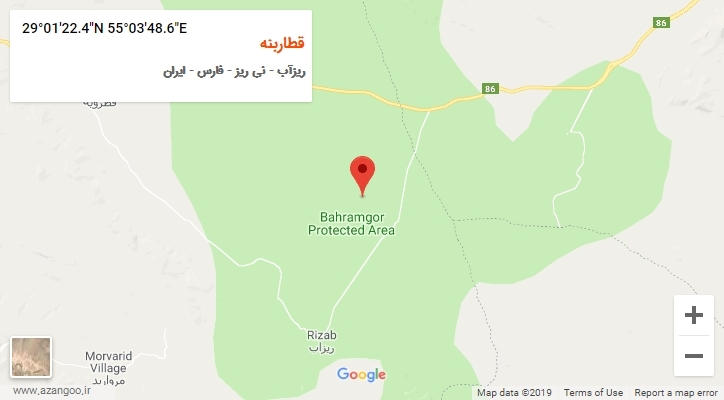 روستای قطاربنه بر روی نقشه