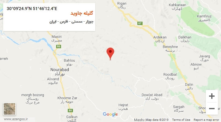 روستای گلیله جاوید بر روی نقشه