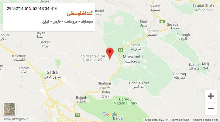 روستای گنداشلوسفلی بر روی نقشه