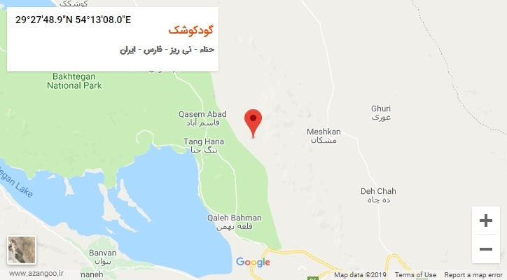 روستای گودکوشک بر روی نقشه