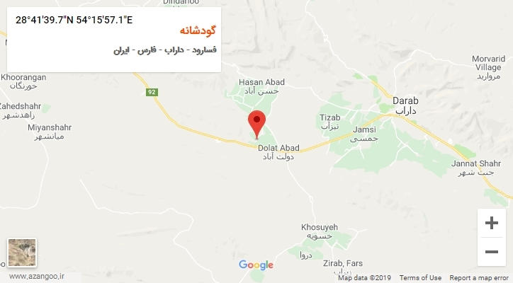 روستای گودشانه بر روی نقشه