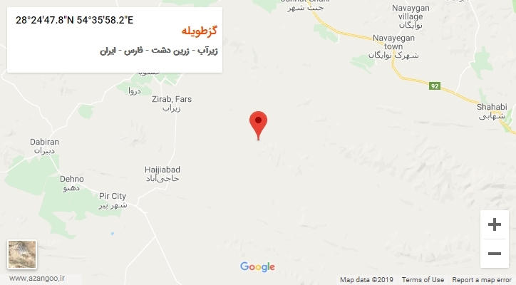 روستای گزطویله بر روی نقشه