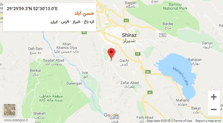 روستای حسن آباد بر روی نقشه