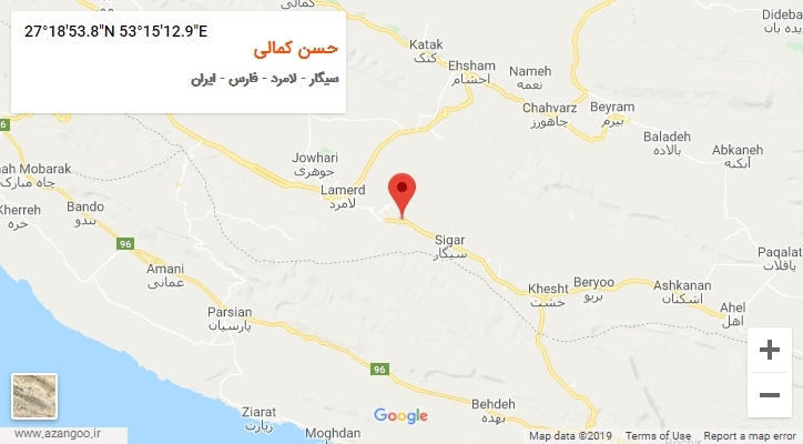 روستای حسن کمالی بر روی نقشه