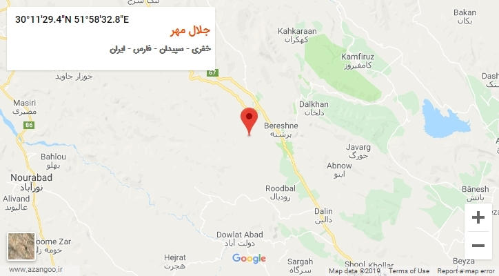 روستای جلال مهر بر روی نقشه
