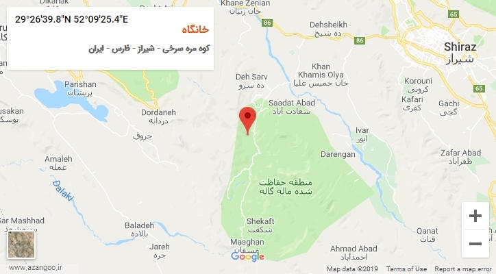 روستای خانگاه بر روی نقشه