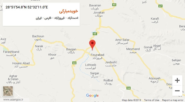 روستای خویدمبارکی بر روی نقشه