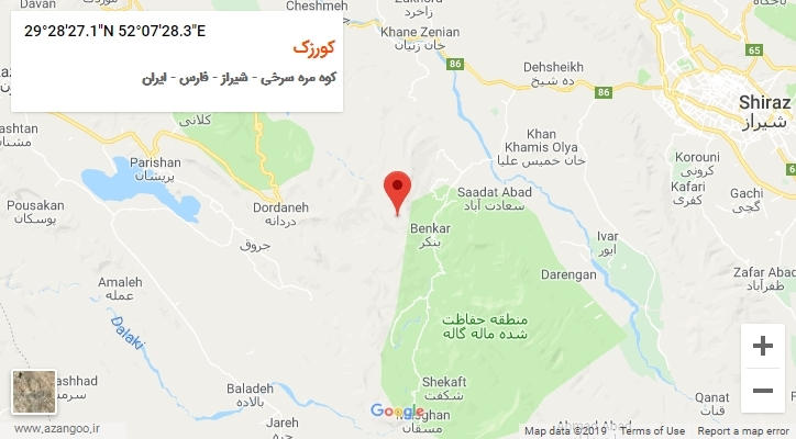 روستای کورزک بر روی نقشه