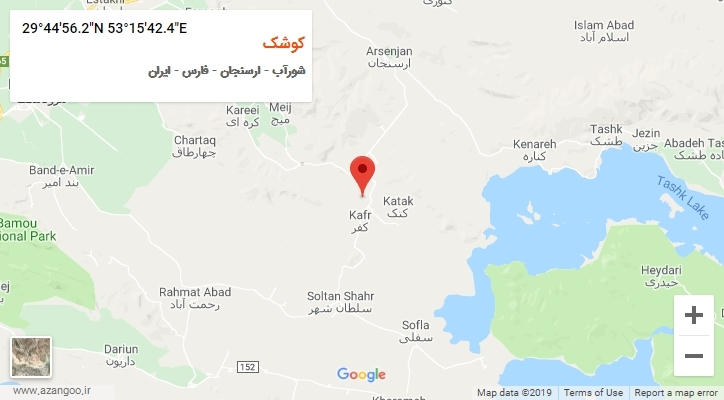 روستای کوشک بر روی نقشه