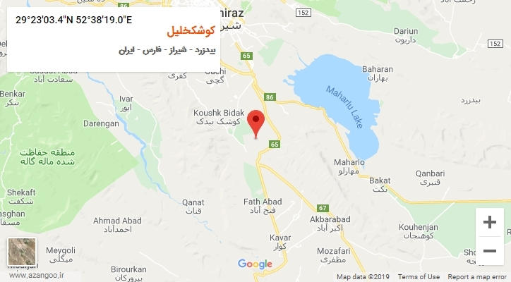 روستای کوشکخلیل بر روی نقشه