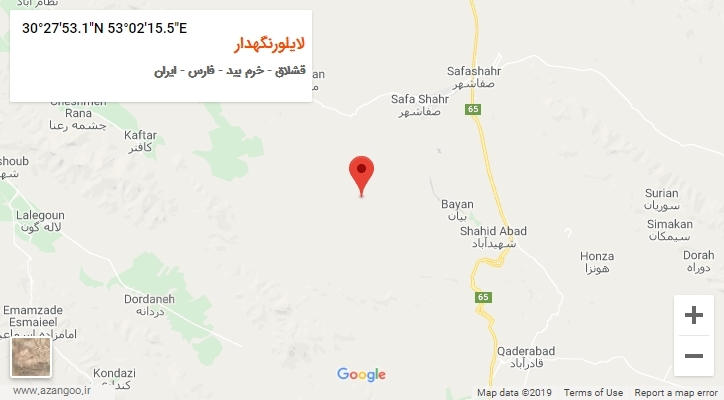 روستای لایلورنگهدار بر روی نقشه