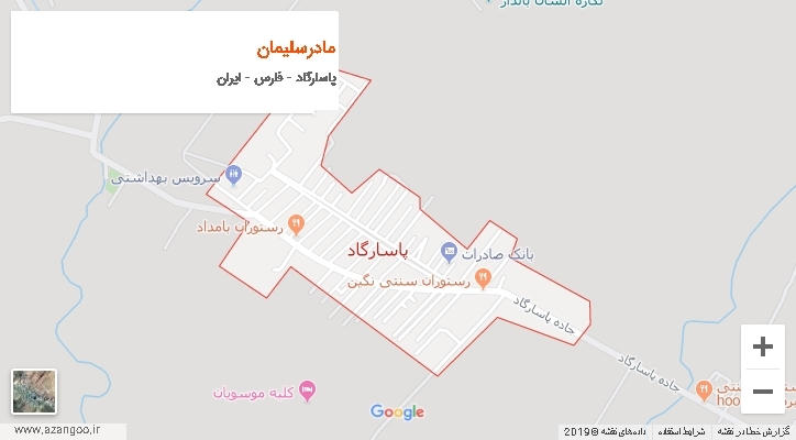 دهستان مادرسلیمان بر روی نقشه