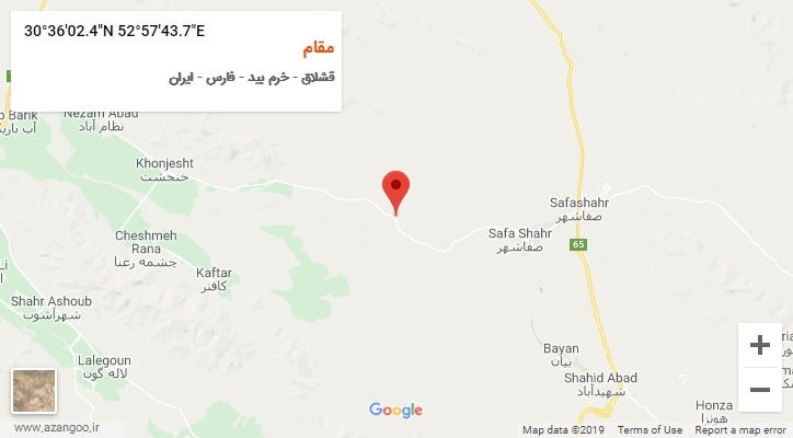 روستای مقام بر روی نقشه