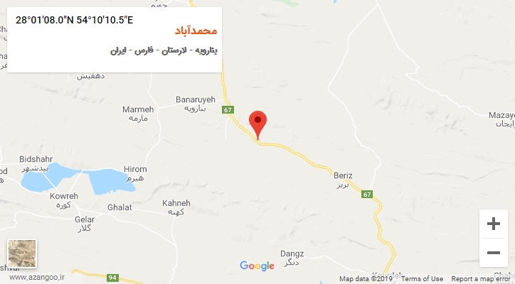 روستای محمدآباد بر روی نقشه