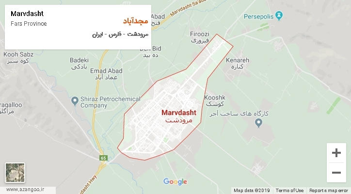 دهستان مجدآباد بر روی نقشه