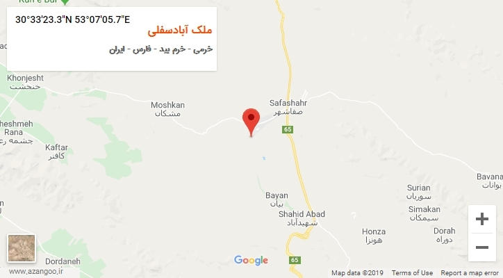 روستای ملک آبادسفلی بر روی نقشه
