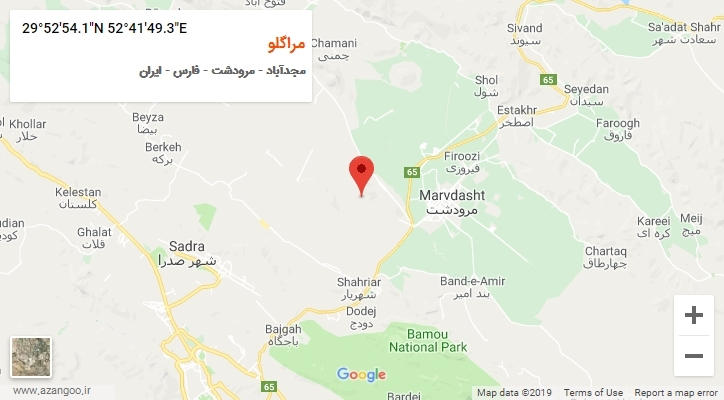 روستای مراگلو بر روی نقشه