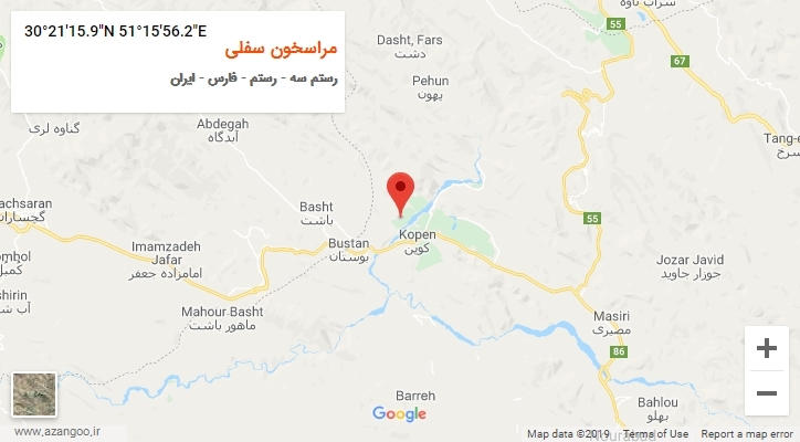 روستای مراسخون سفلی بر روی نقشه