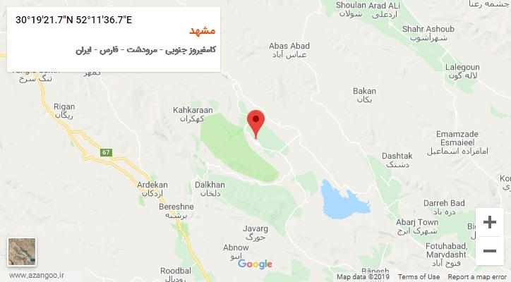 روستای مشهد بر روی نقشه