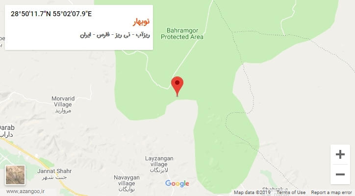 روستای نوبهار بر روی نقشه