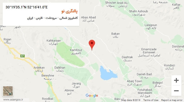روستای پالنگری نو بر روی نقشه