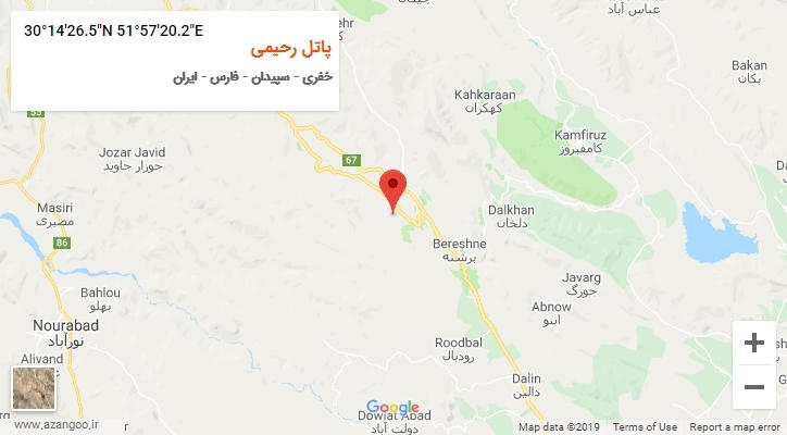 روستای پاتل رحیمی بر روی نقشه