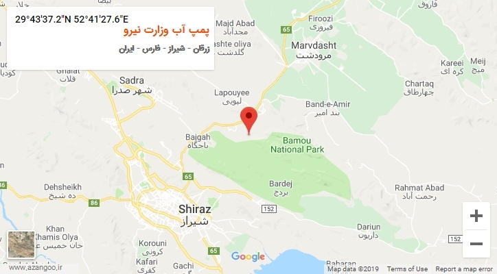روستای پمپ آب وزارت نیرو بر روی نقشه