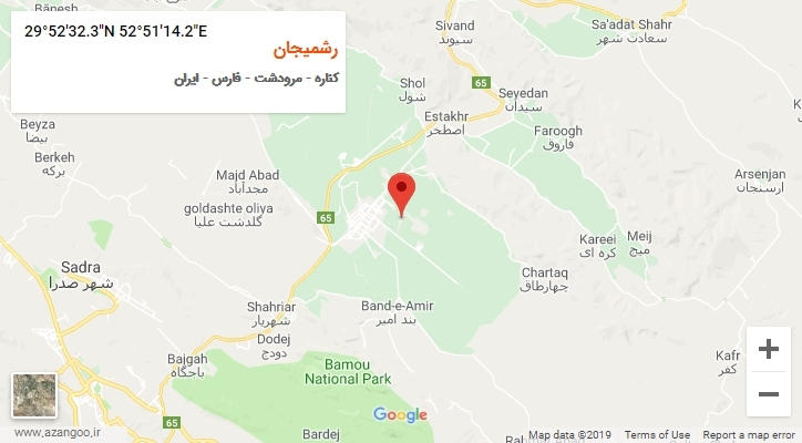 روستای رشمیجان بر روی نقشه
