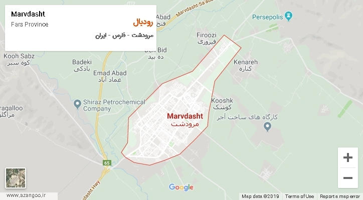 دهستان رودبال بر روی نقشه