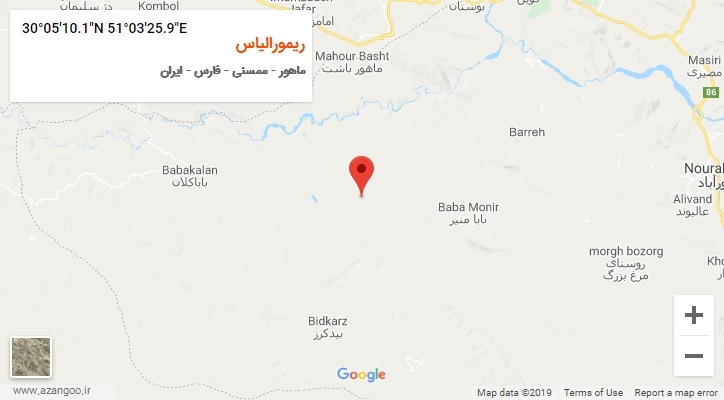 روستای ریمورالیاس بر روی نقشه