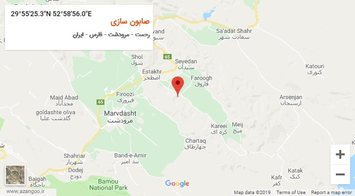 روستای صابون سازی بر روی نقشه