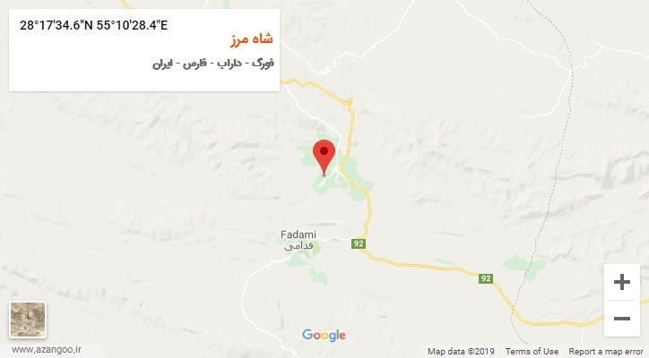 روستای شاه مرز بر روی نقشه