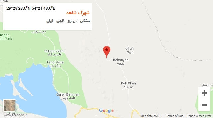 روستای شهرک شاهد بر روی نقشه