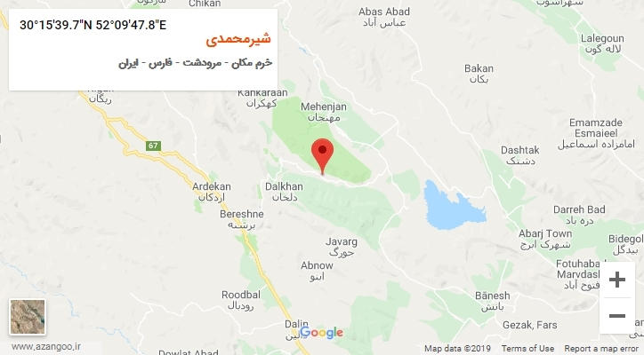 روستای شیرمحمدی بر روی نقشه