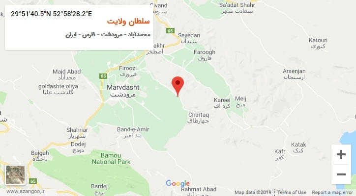 روستای سلطان ولایت بر روی نقشه