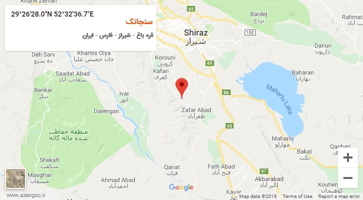روستای سنجانک بر روی نقشه