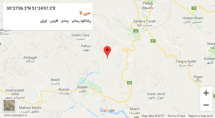 روستای سی لا بر روی نقشه