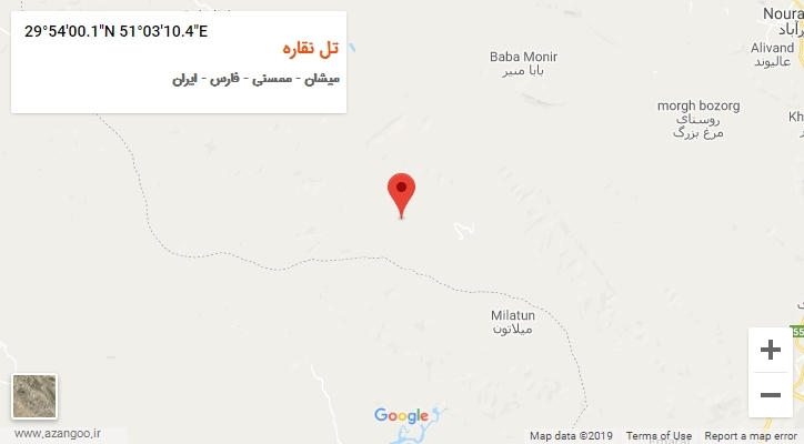 روستای تل نقاره بر روی نقشه